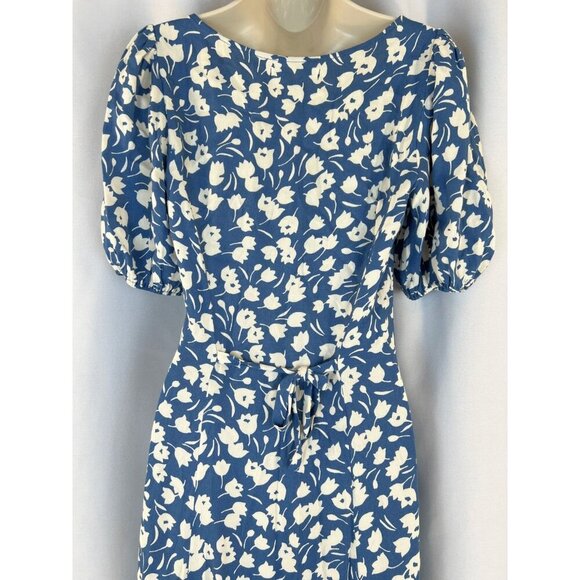 Reformation Beechwood Floral Midi Dress in Blue Tulip $248 - Picture 8 of 15